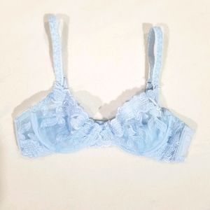 Fashion Forms Baby Blue Lace Bra 34A